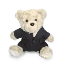 small white furry teddy - CORE MODUS PTE LTD