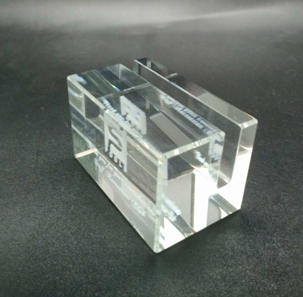 crystal card holder