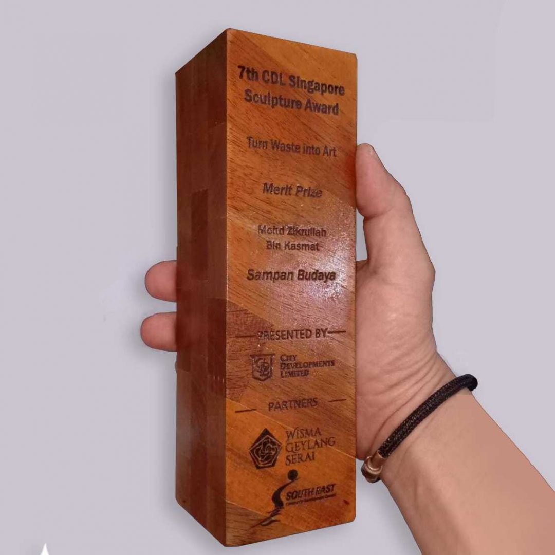 CDL Recycled Wood Trophy - CORE MODUS PTE LTD